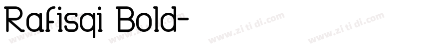 Rafisqi Bold字体转换